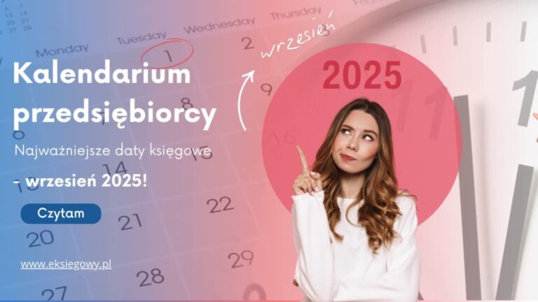 Kalendarium przedsiębiorcy — wrzesień 2025